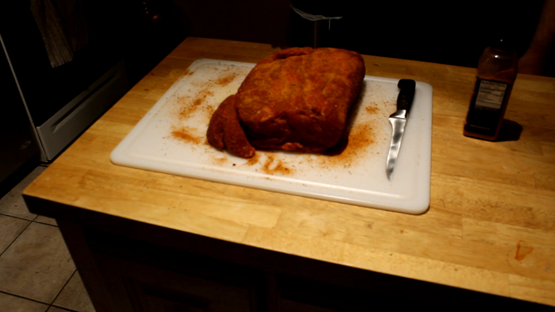 Pork with Rub Applied