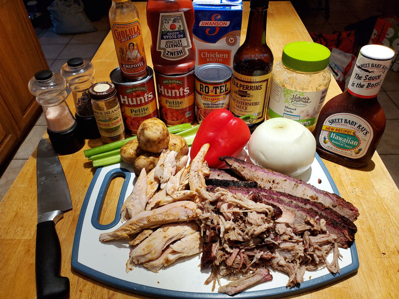 Ingredients in Pan