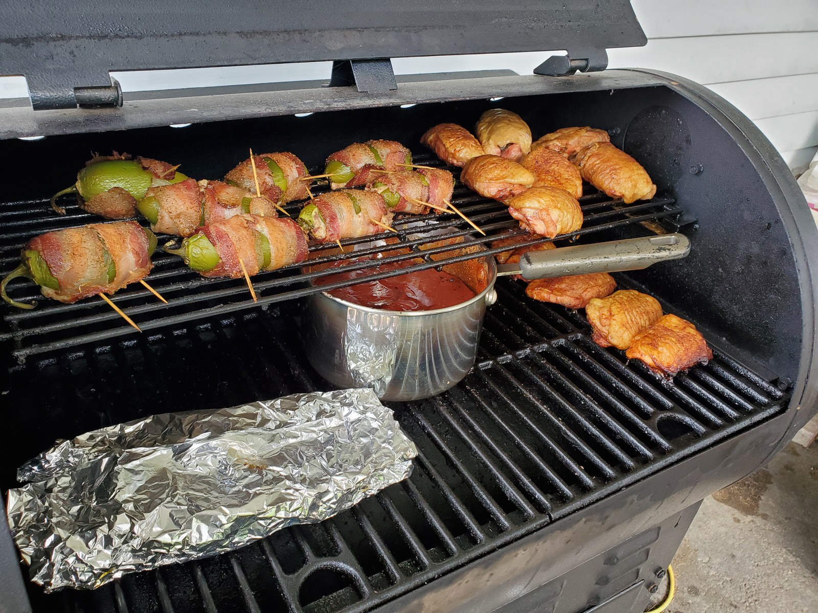 Thighs on Grill