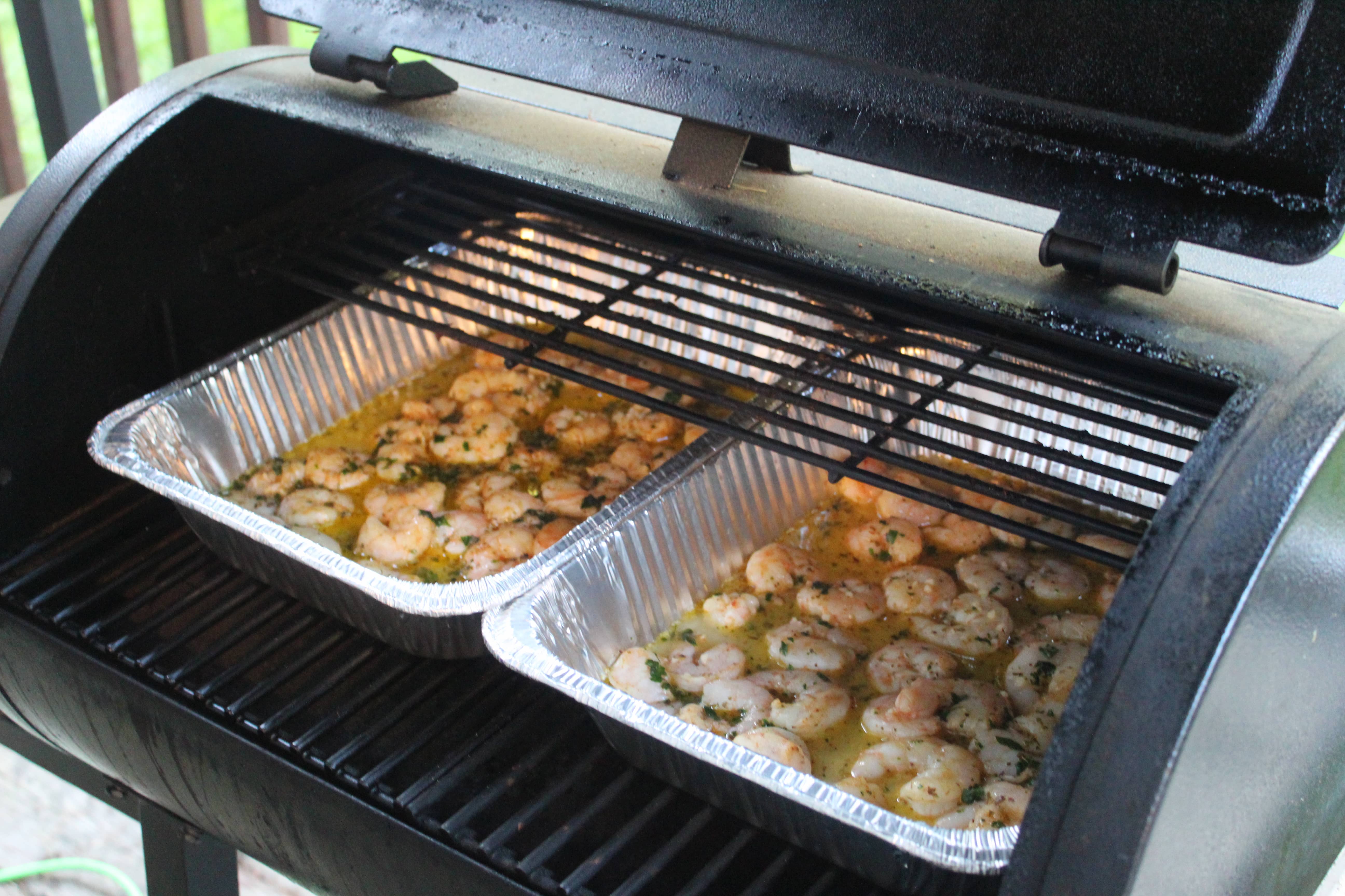 Shrimp on Smoker