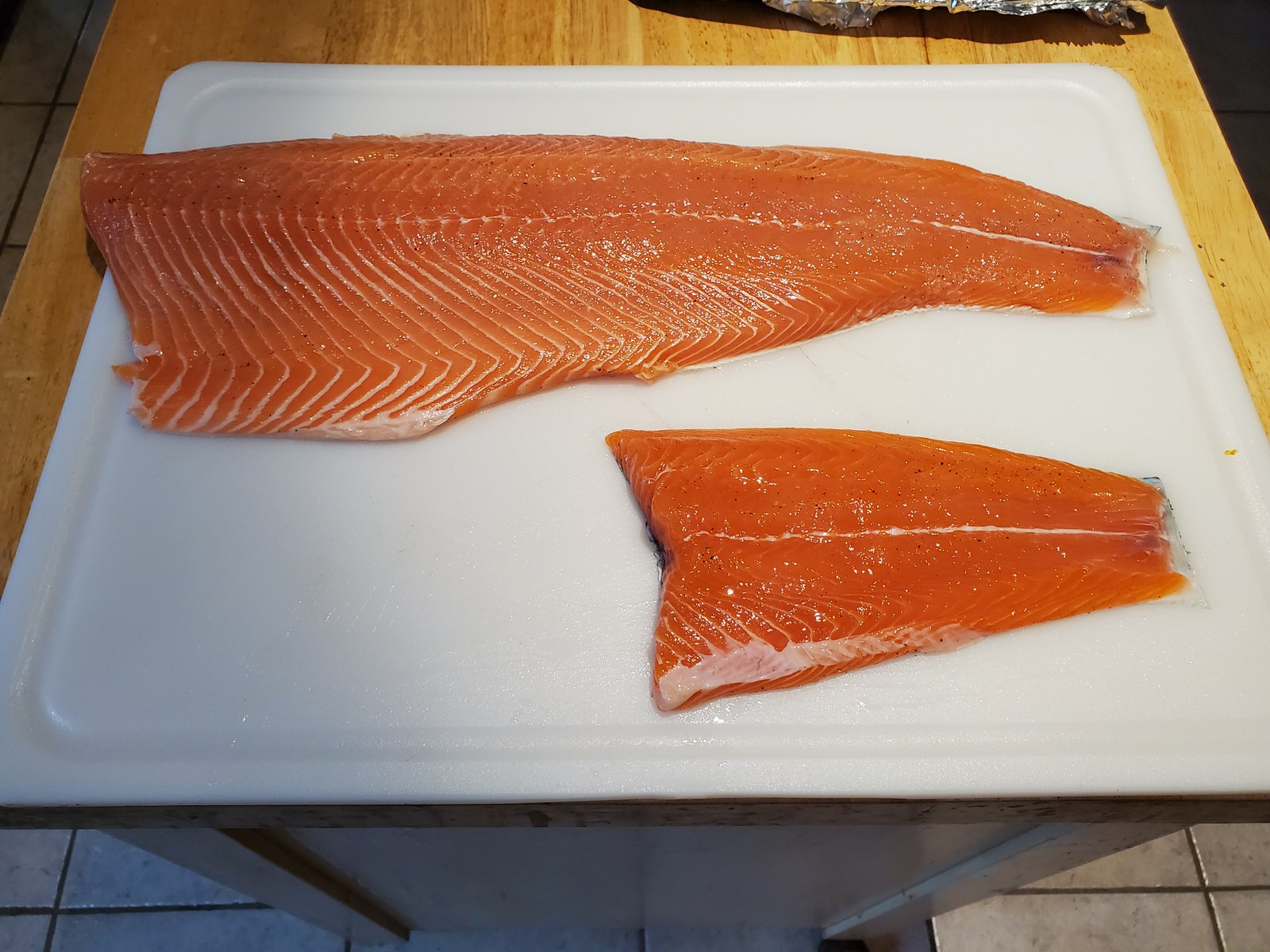 Salmon after Brine