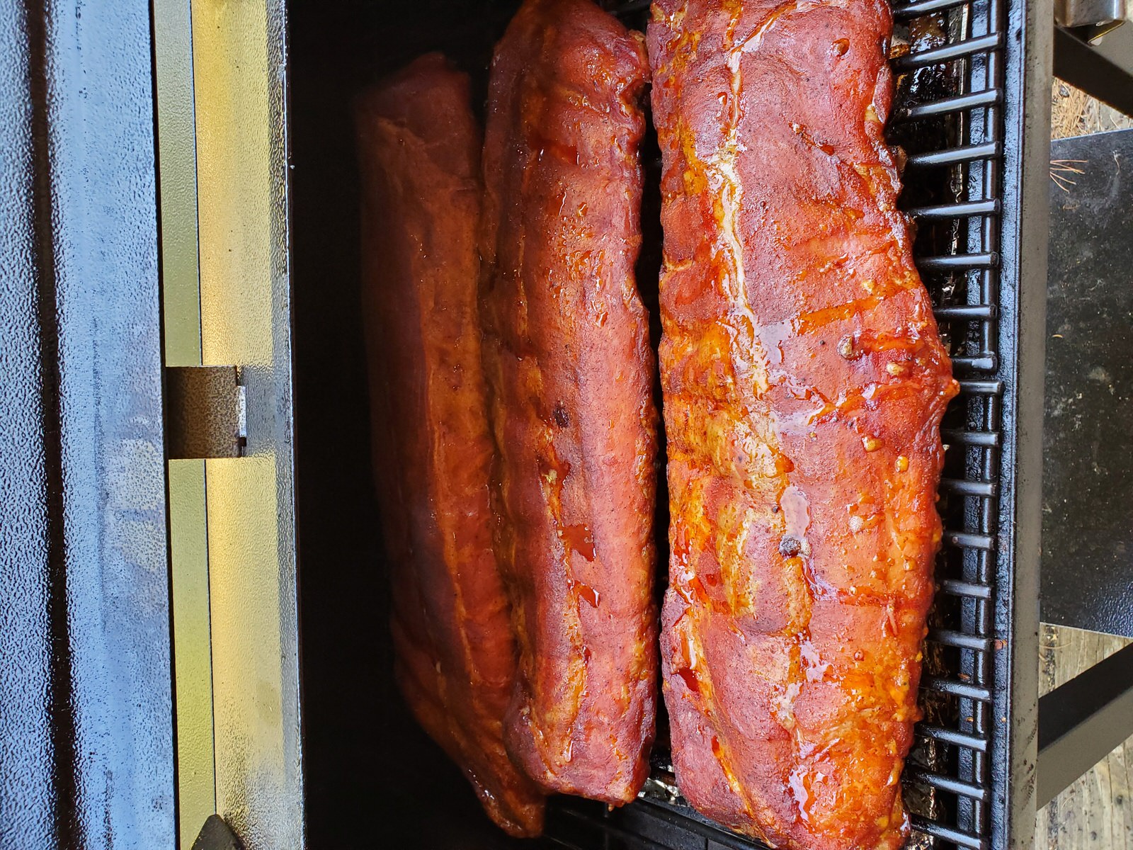 Ribs on Smoker