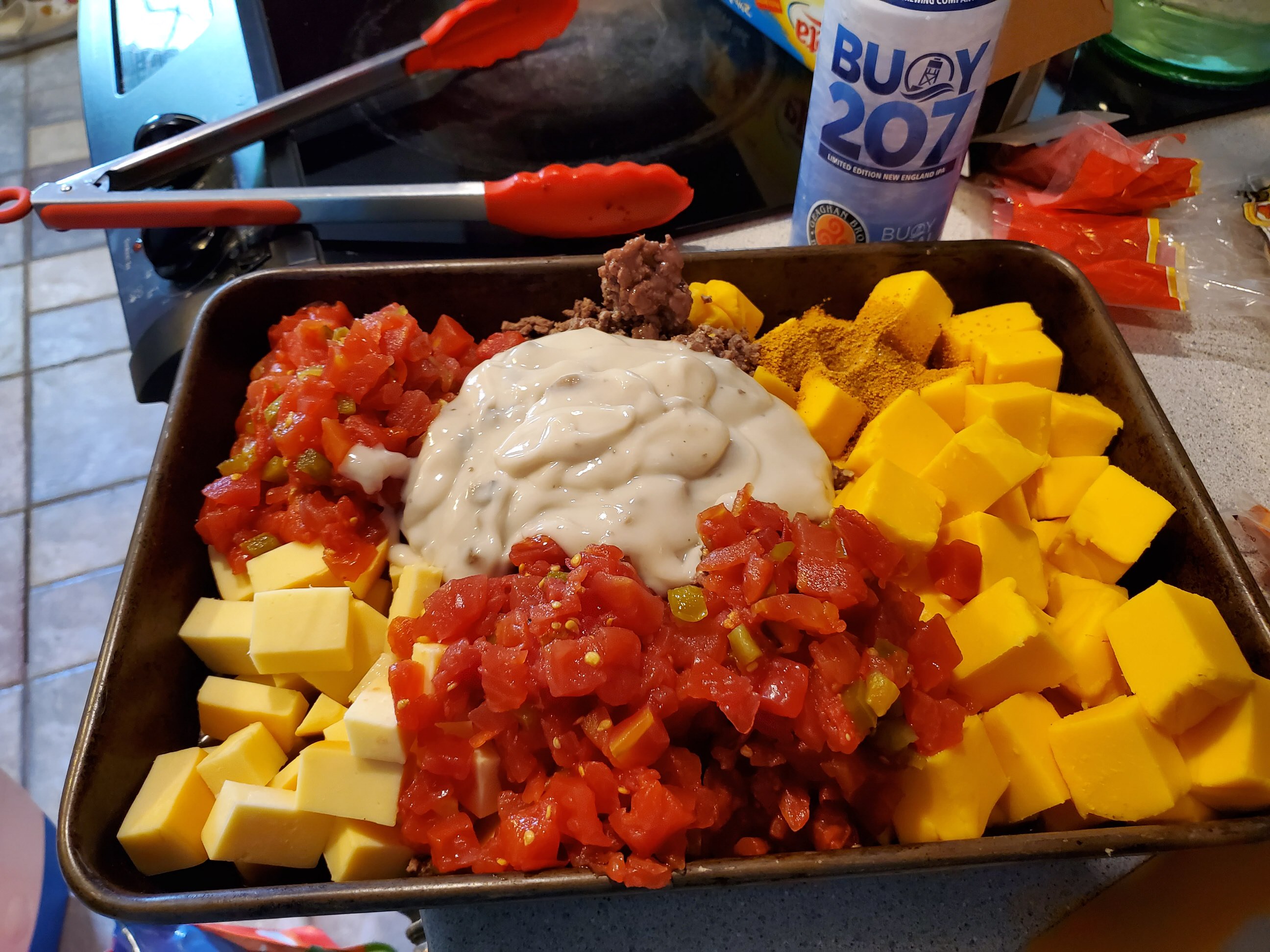 Ingredients in Pan